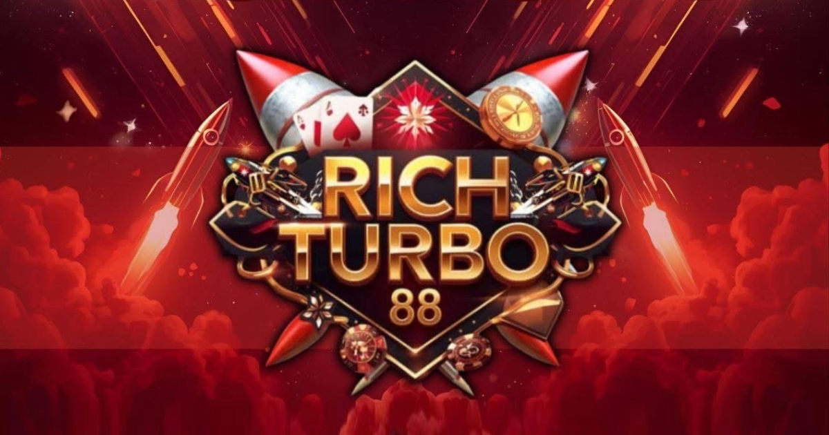 Main visual banner featuring RichTurbo88 interface on mobile devices